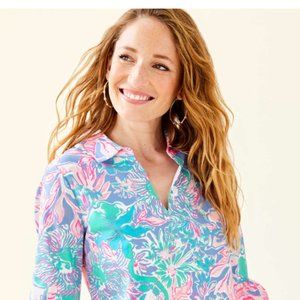 Lilly Pulitzer ginger stretch dress blue peri